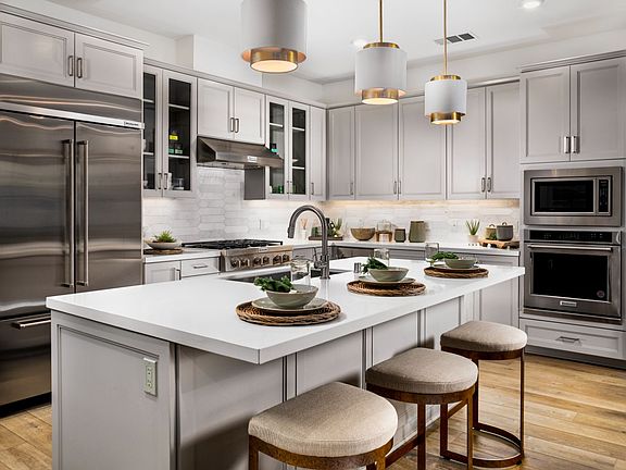 An image of the kitchen in the Villas Plan 2 model home.