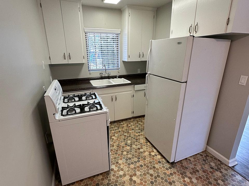 Kitchen, Many People Move the Fridge Next To the Stove and Put Microwave Cart Under the Cabinet.