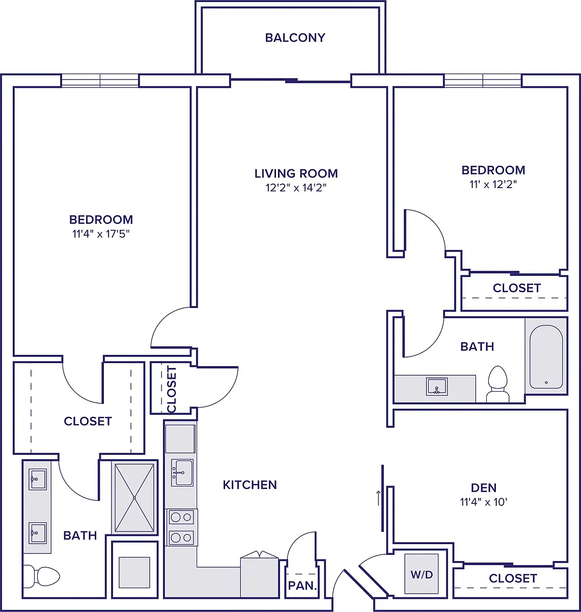 Floor plan B09D - South Tower