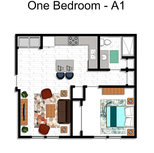 Floor plan 1X1