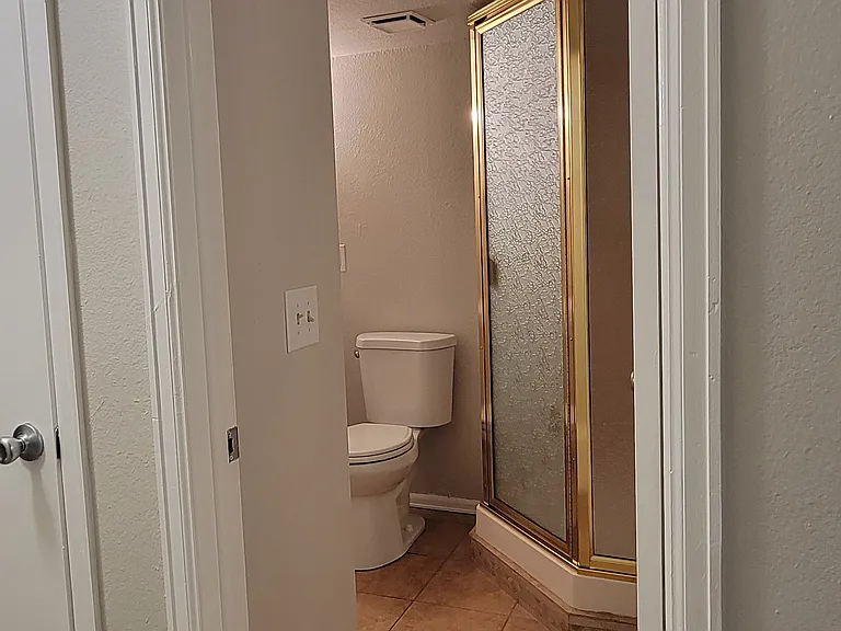 Basement bathroom.
