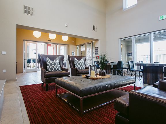 Social Room with Kitchen and Fireplace