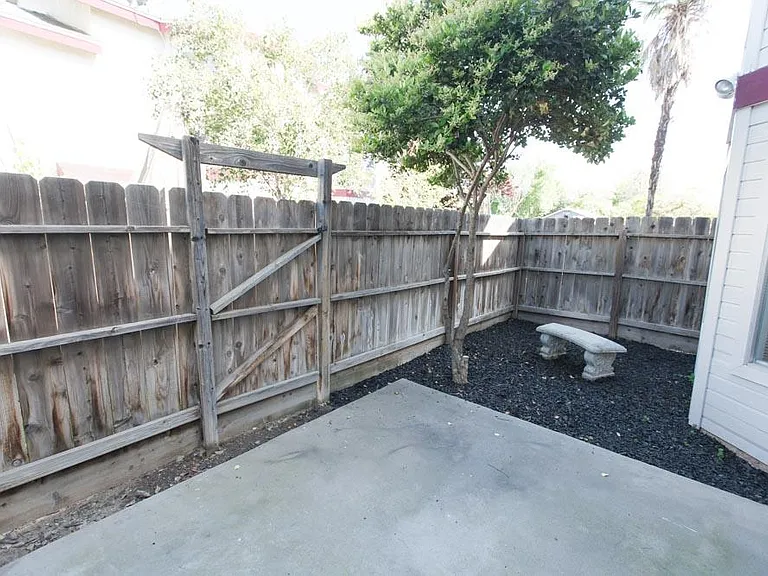 Private backyard