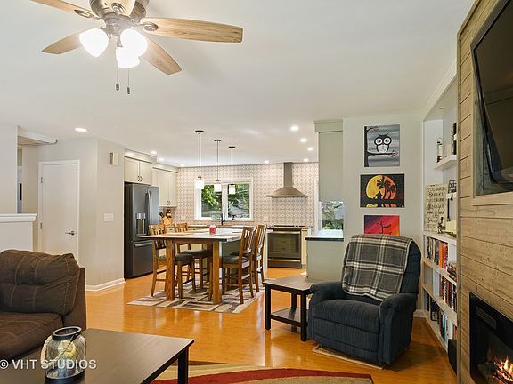 House has a very open floor plan so everyone is included when you entertain or have conversations wi