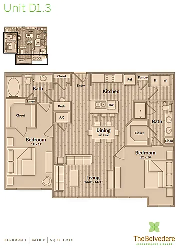 Floor plan D13