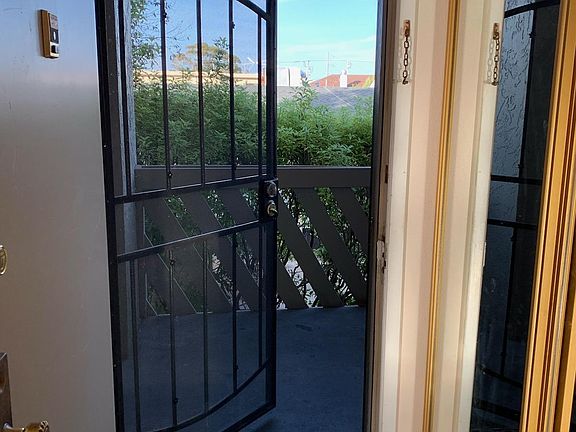 Gated front door for extra security