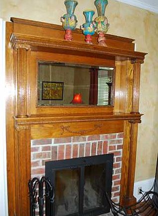 Original Mantle and fireplace