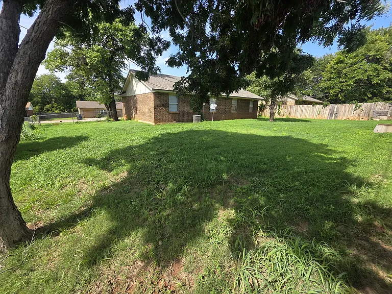 Large backyard