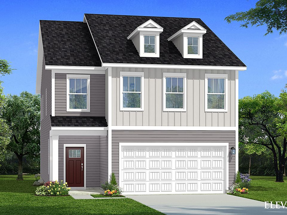 Elevation 4 of the spacious Jasmine plan in Charlotte, NC by premier builder DRB Homes