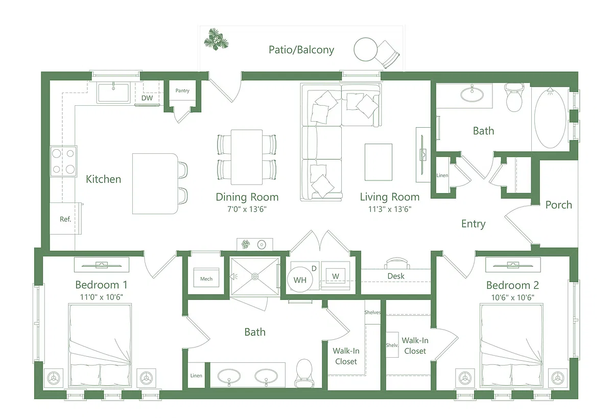 Floor plan B2