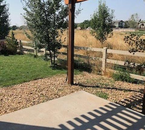 View from back patio