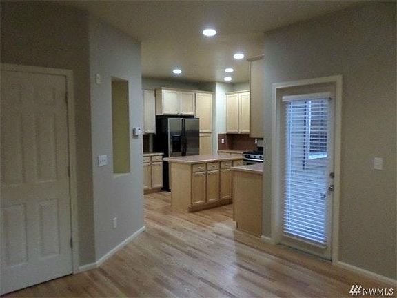 Looking to the kitchen from the dining area