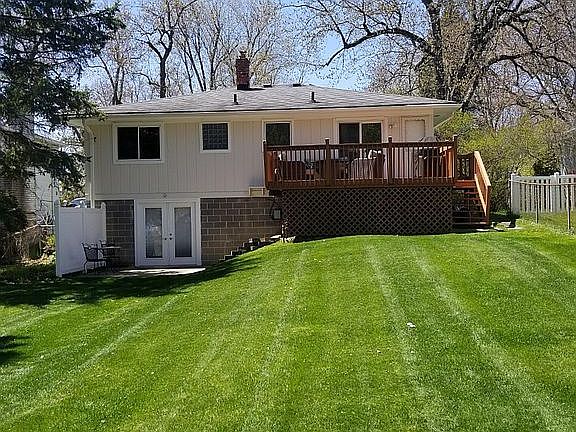 Our backyard with walk out