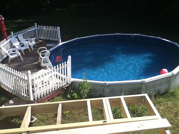 Deck before completion