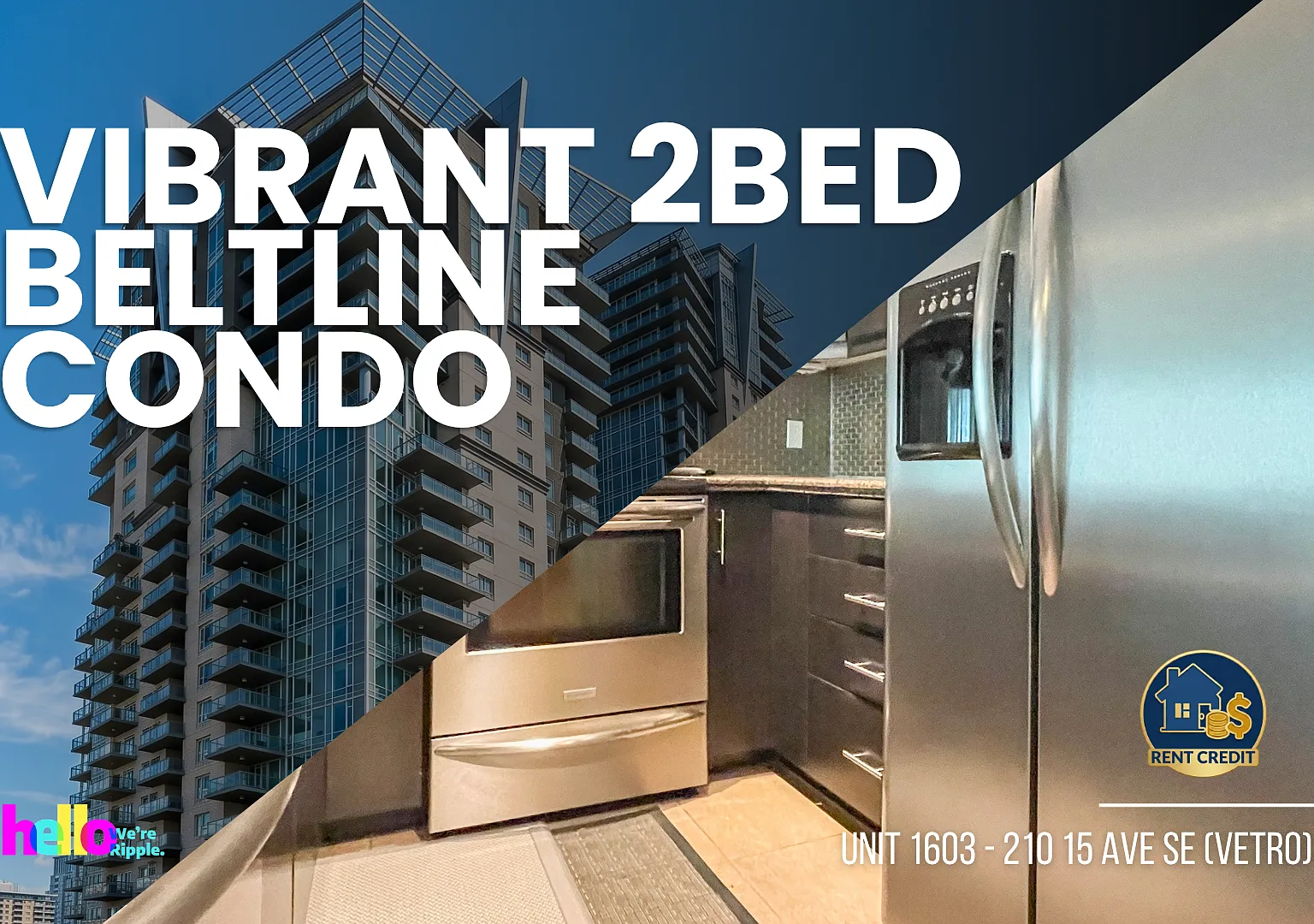 210 15 Ave SE (Vetro) - Unit 1603, Calgary - Unit 1603 — Photo 1