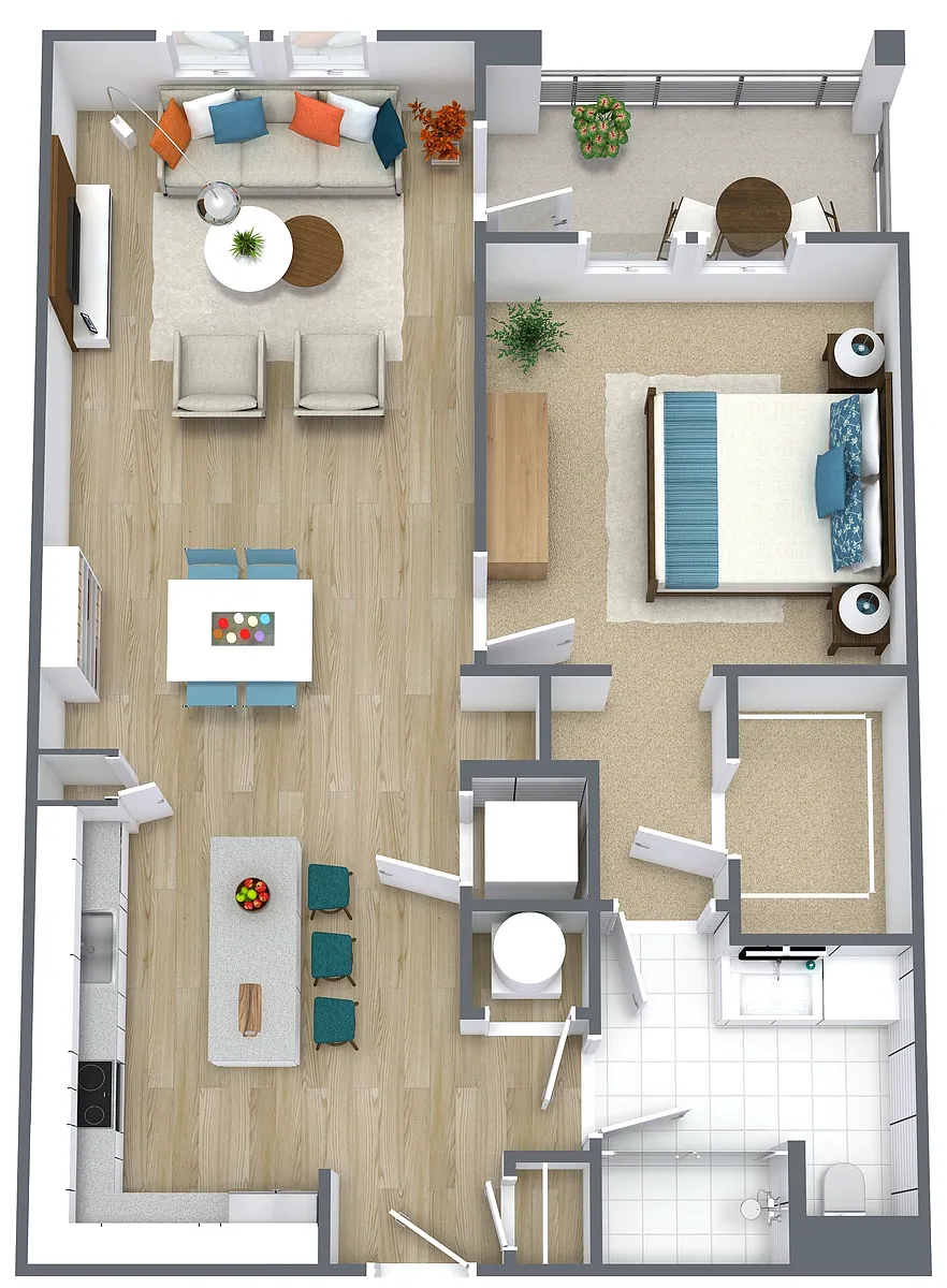 Floor plan 1X1