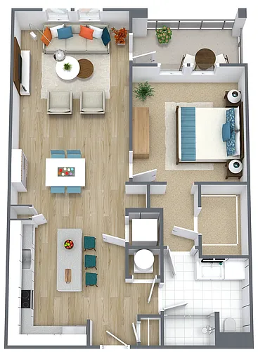 Floor plan 1X1