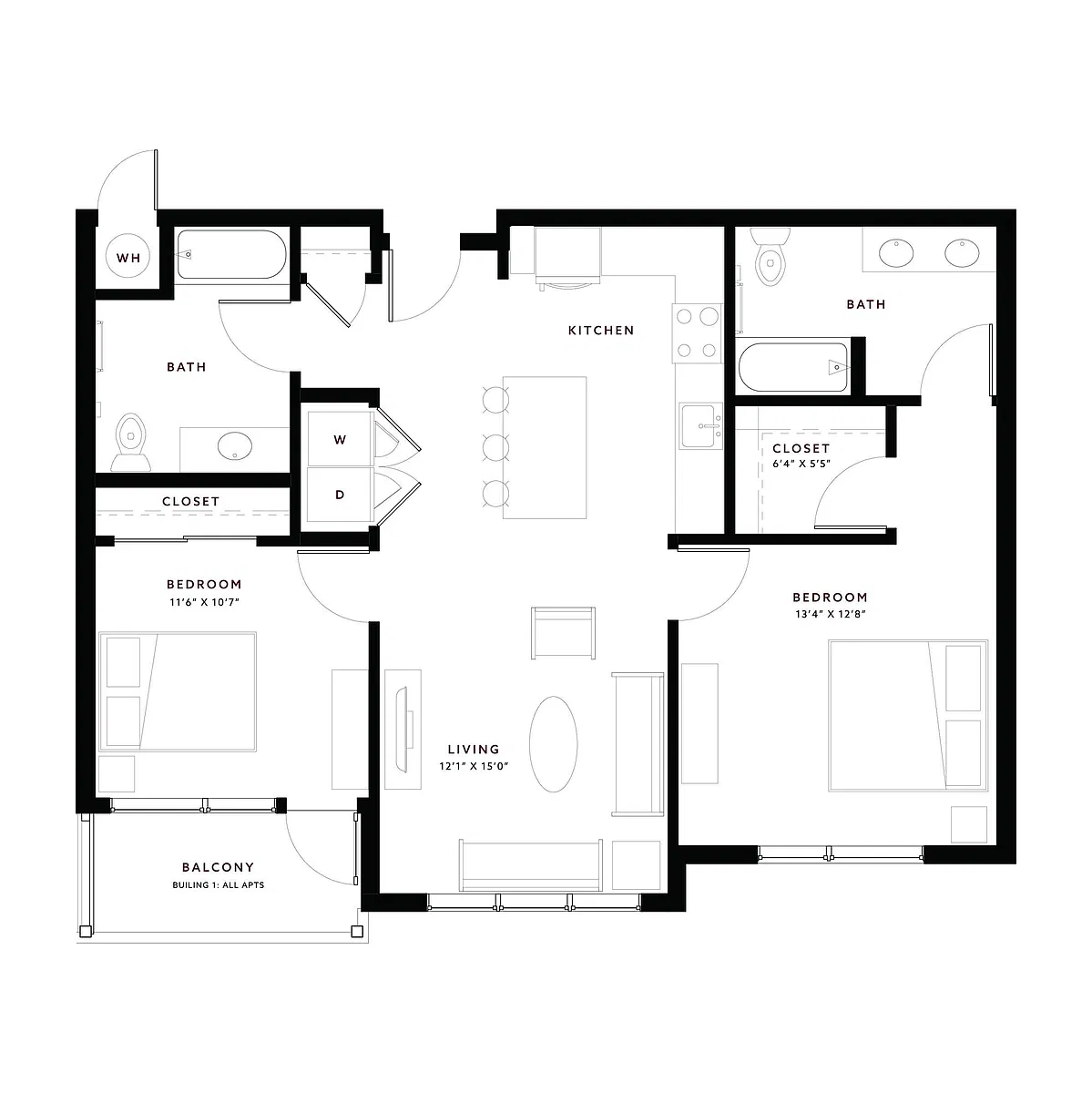 Floor plan Big Bluestem ADA