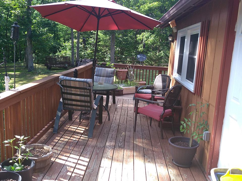 relaxing on the deck