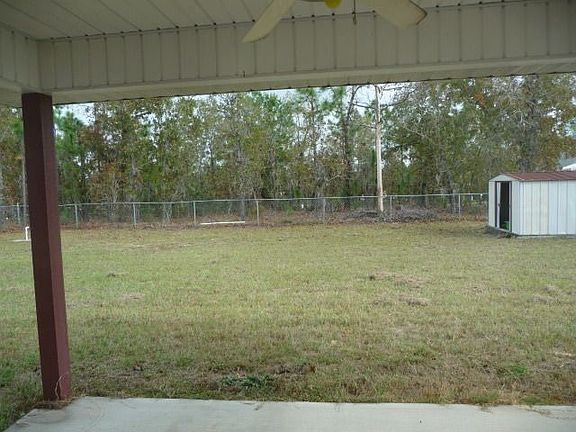 Back yard from sliding doors