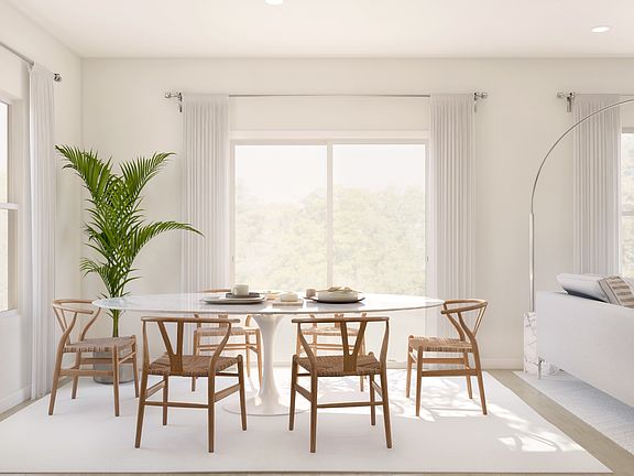 Bright and cozy dining area