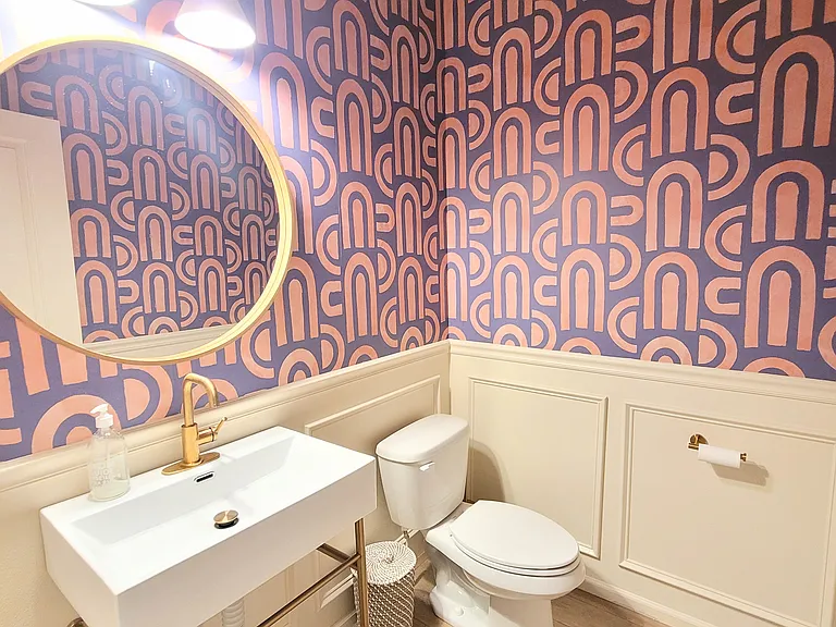 Downstairs powder room