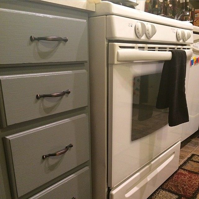 Bronze Hardware & White Appl