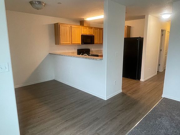 Dining room, kitchen and hall