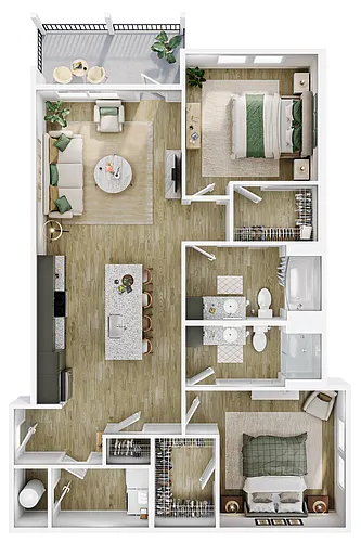 Floor plan 2x2 Robinson