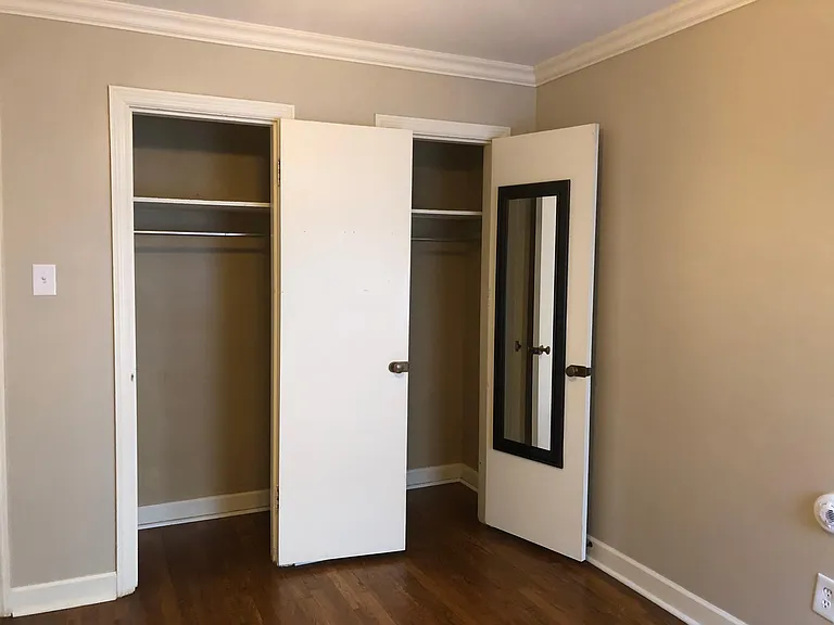 Double closets in both bedrooms