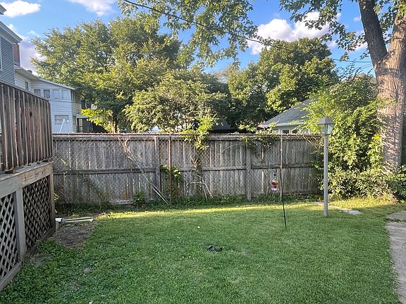 Back yard and deck for tenant.