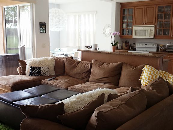 LIVING AREA AND OPEN KITCHEN
