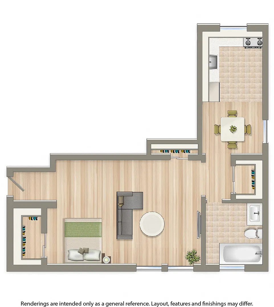 Floor plan Studio D