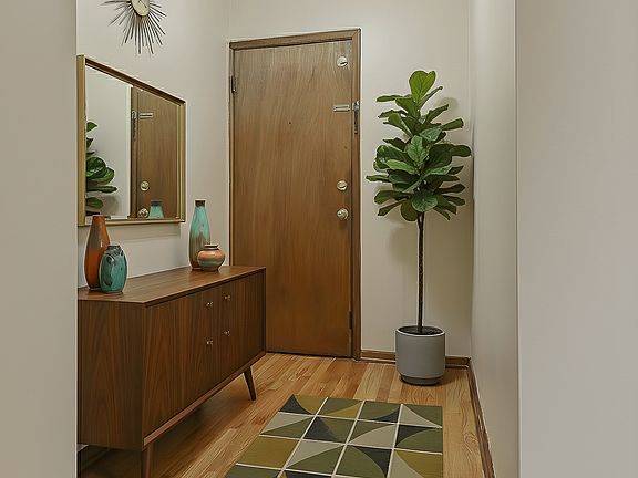 Back entry to apartment