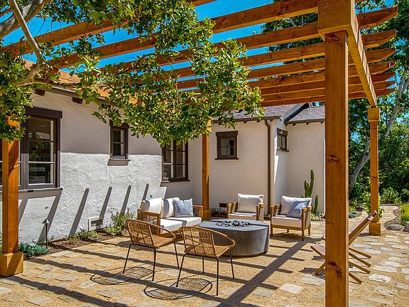 Patio area with fire pit