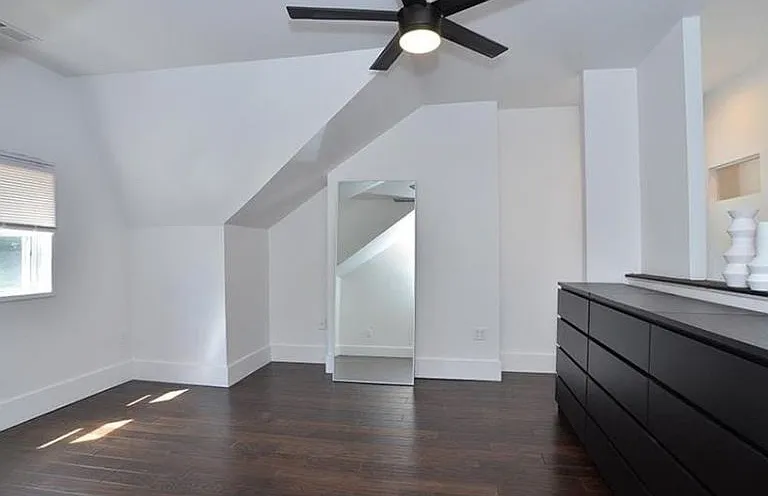 3rd floor primary bedroom. Room for a king-sized bed!