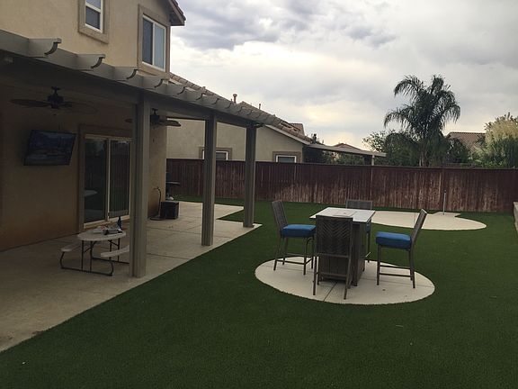 Fire pit and turf