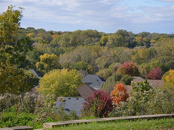 View from behind house