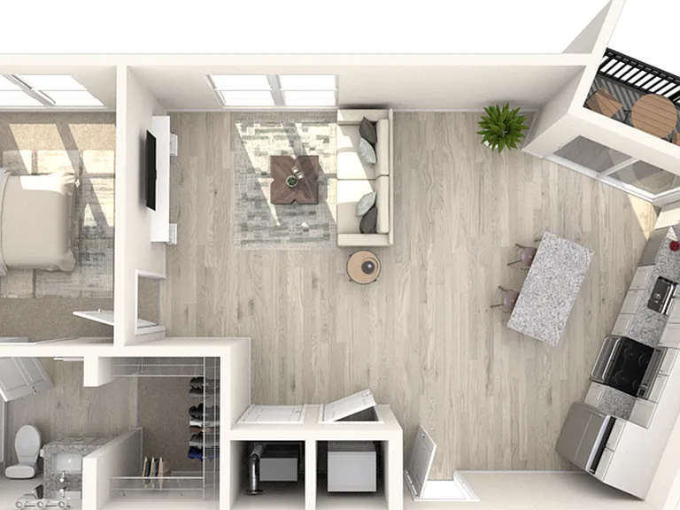 A2.0 | One Bedroom, One Bathroom A2.0 | One Bedroom, One Bathroom