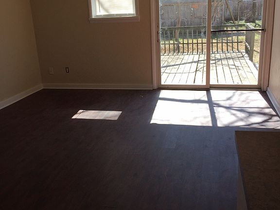 Sliding patio door to deck