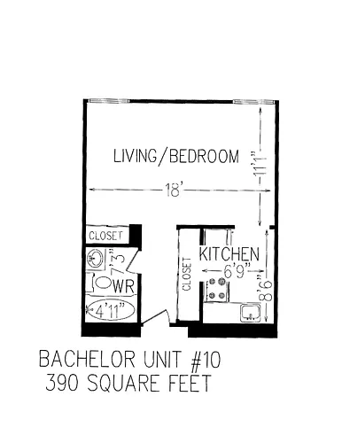Floor plan Bachelor