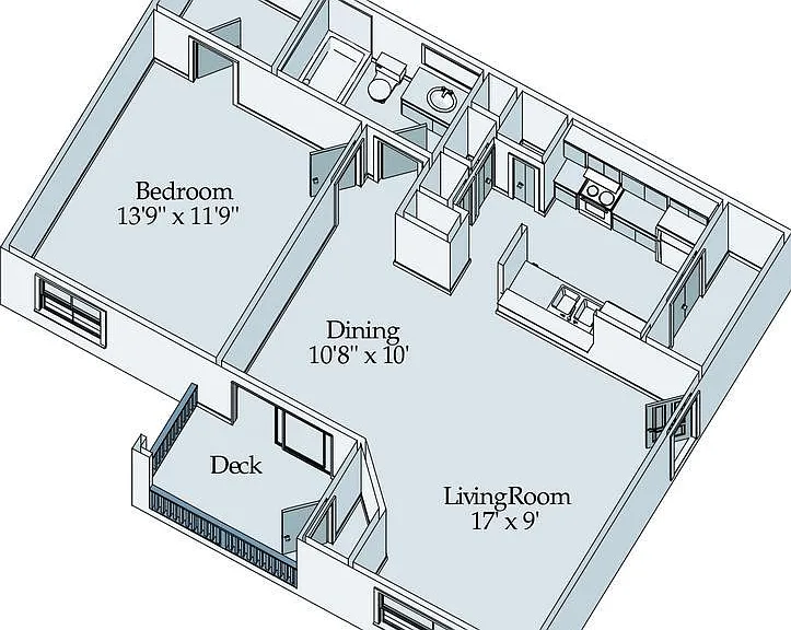 The Palmer - Aberdeen - 1 Beds - 1 Baths - 707 Sq. ft.