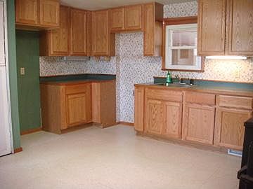 Kitchen photo taken before stove and refrigerator installed.