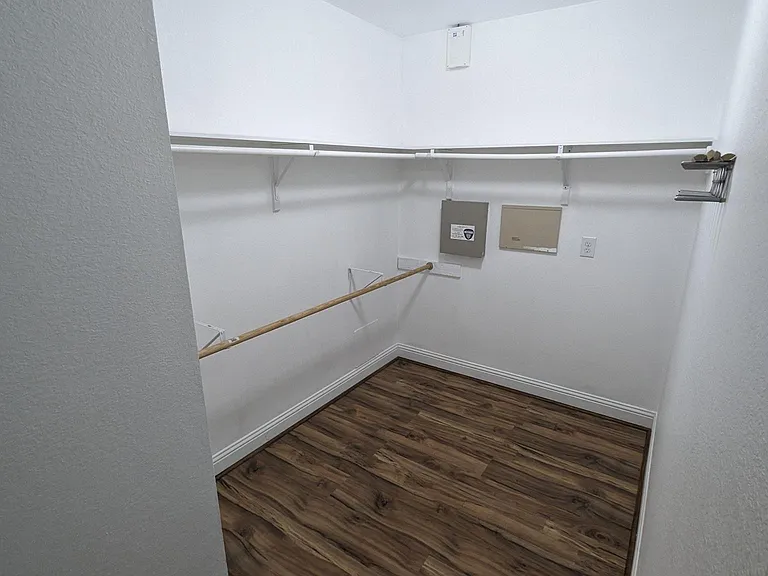 Master bathroom walk-in closet