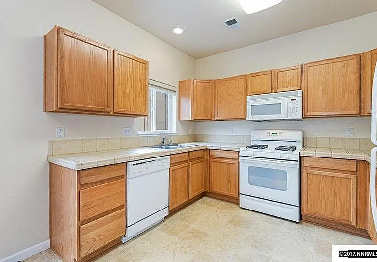 Kitchen with all the standard Appliances on the Second Level