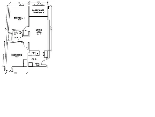 Floor plan BIG 2 Plus Bedroom Expandable 3rd Bedroom NOW