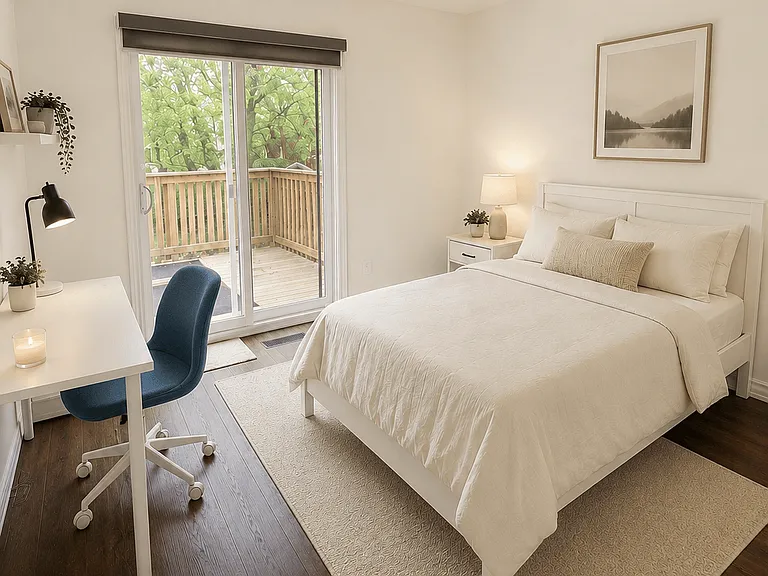 Bedroom A: $930 Private room with Double sized bed
