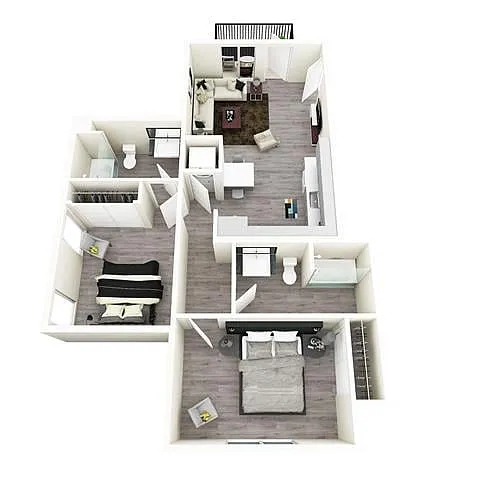 Floor plan 2X2 C
