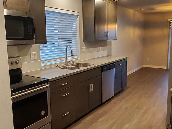 West side of kitchen looking into dining area