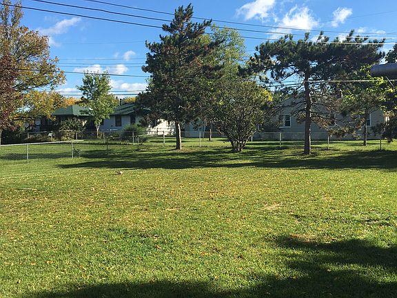 Fenced backyard